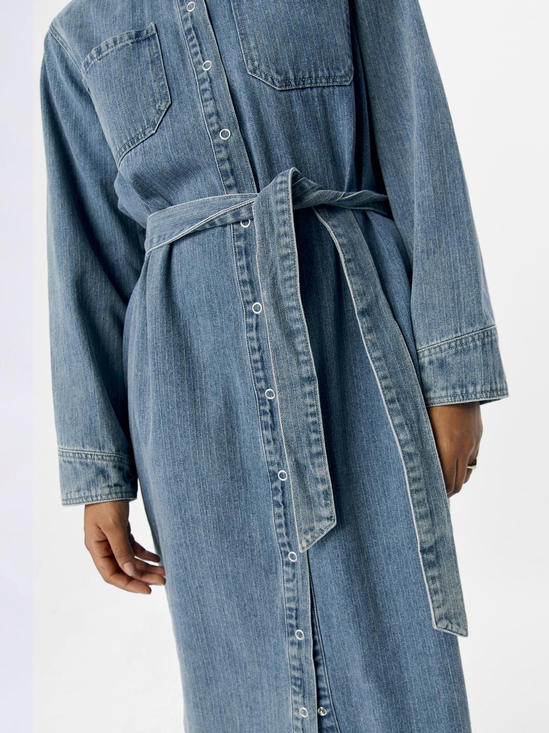OBJDAYAN Long Dress - Medium Blue Denim - VERO MODA & VILA Bergvik